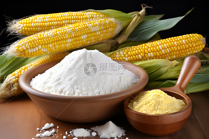 玉米与面粉图片