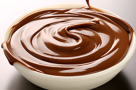 碗中健康的巧克力酱图片