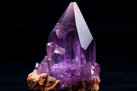 天然矿物的紫水晶宝石图片