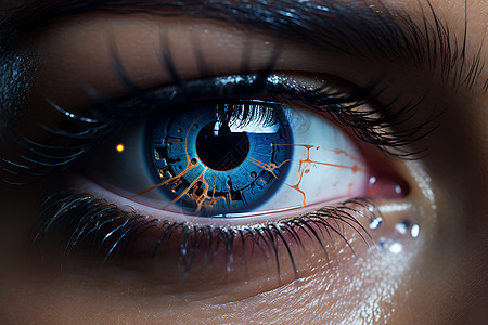 高科技的复杂眼球图片