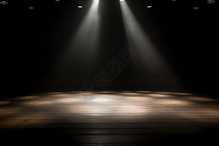 聚光灯下的舞台图片