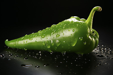 清爽润泽的绿椒图片
