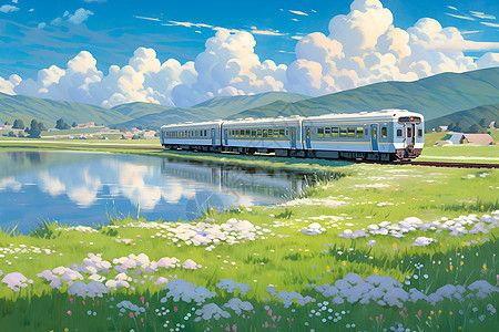 春天列车之旅图片