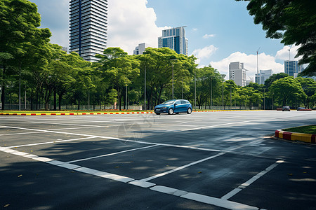 空旷的城市道路图片