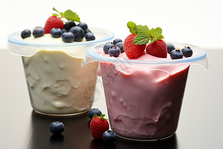 鲜果酸奶的盛宴图片