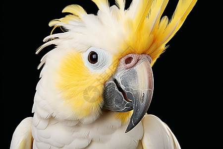 洁白羽毛的鹦鹉动物图片