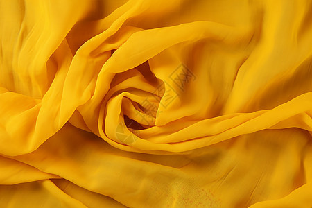 丝滑柔顺的黄色丝绸纺织品背景图片