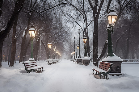 冬夜幻景图片