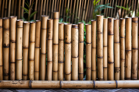竹围栏建筑图片