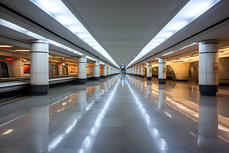 地铁站内道路图片