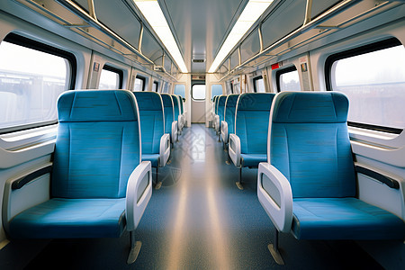 火车内部的车厢背景图片