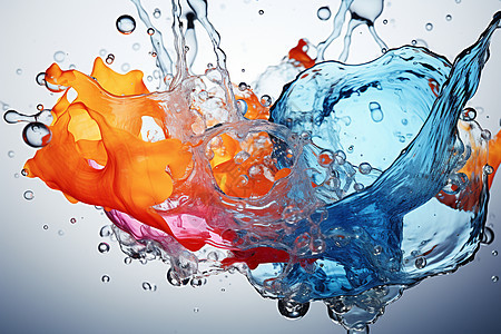 色彩斑斓的水泡图片