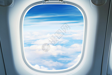 机窗外的云朵图片