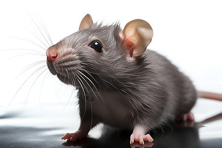 灰色的小老鼠图片