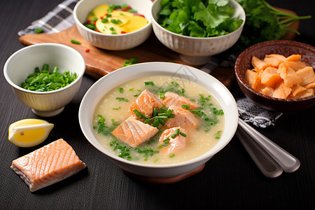 美味的日式海鲜汤图片