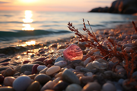 海边的夕阳图片