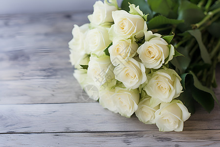 漂亮的白玫瑰图片
