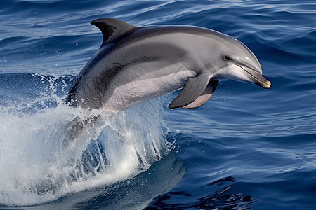 俏皮跳跃的海豚图片