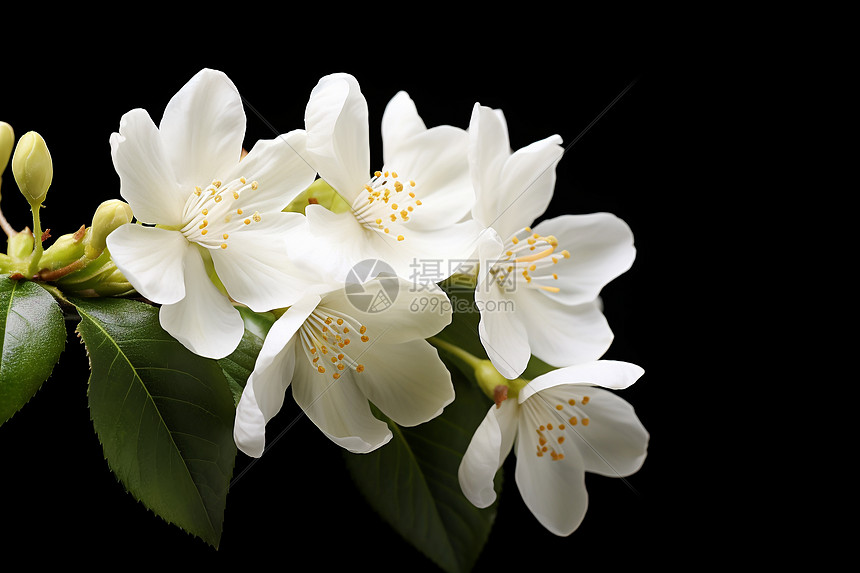 清新淡雅的白花图片