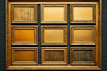古典的金色框架图片