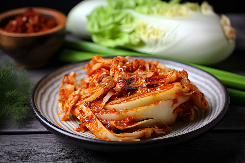 美味佳肴的韩式泡菜图片