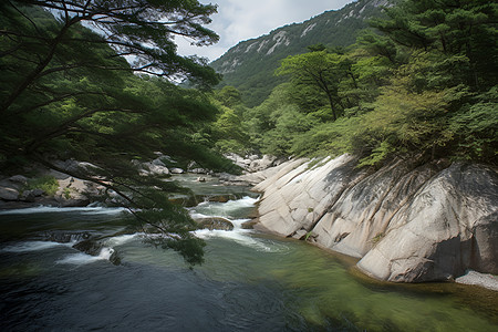 自然河流景观图片