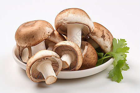 营养美味的蘑菇背景图片