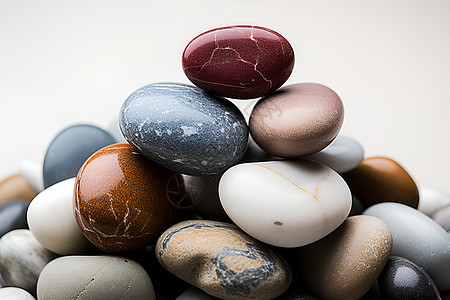 红石头的平衡背景图片
