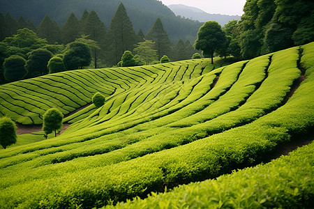 一片茶山图片