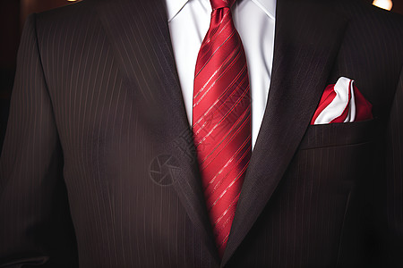 绅士的西装领带背景图片