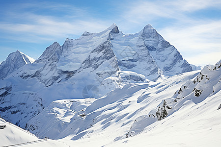 山脉上的雪图片