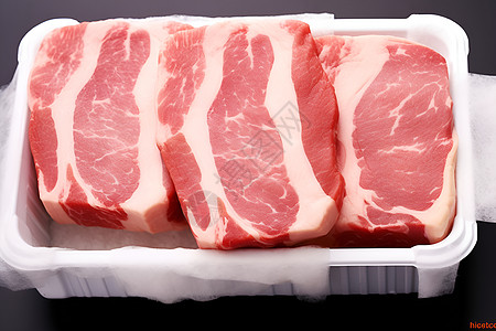 一盒猪肉猪肉纹理高清图片