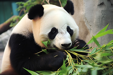 熊猫享受美食图片