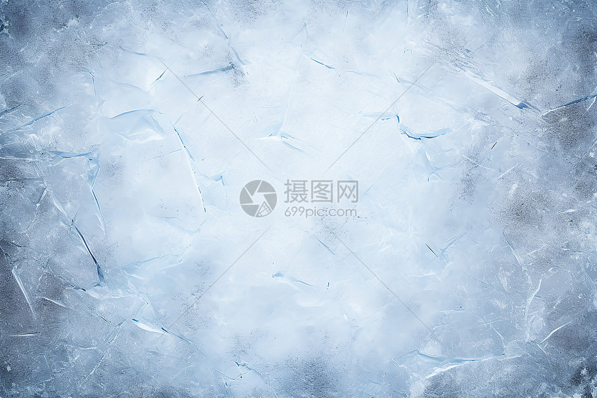 冰与雪的抽象艺术图片