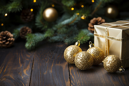 圣诞树和装饰物图片