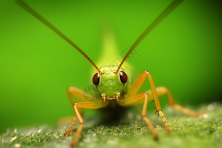 翠绿的昆虫背景图片
