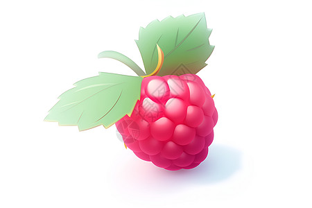 红色树莓背景图片