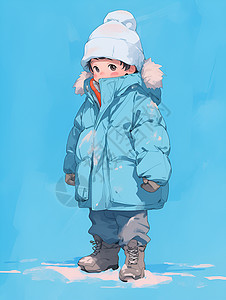 冬装的男孩图片