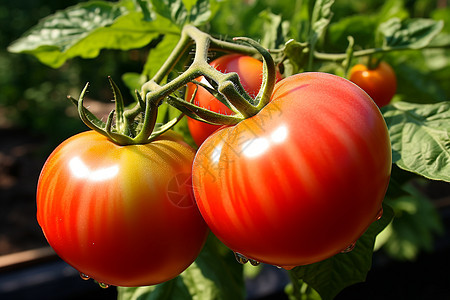 农田中成熟的番茄图片