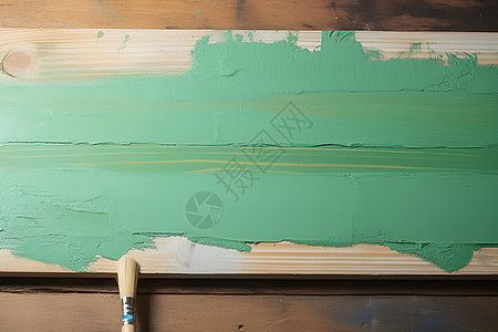 木板上的绿色油漆图片
