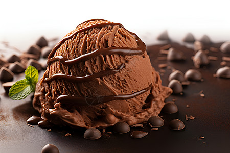冰淇淋咖啡巧克力冰淇淋背景