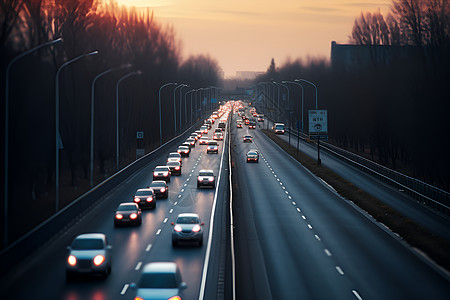 道路上行驶的汽车图片