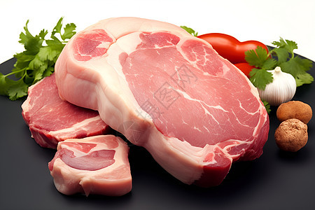 新鲜健康的猪肉图片