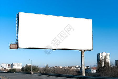 公路边的广告牌图片