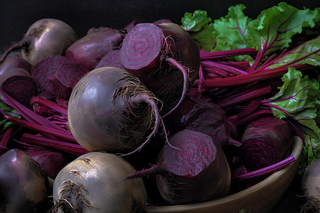 红紫色的甜菜图片