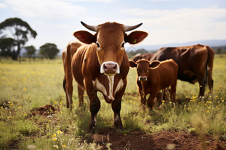 农业的动物小牛图片