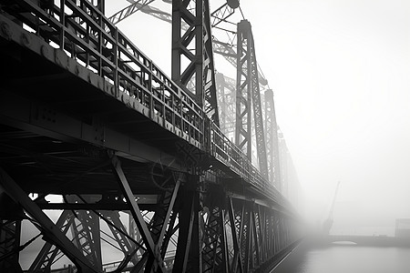 悬索桥钢构桥梁的细节背景