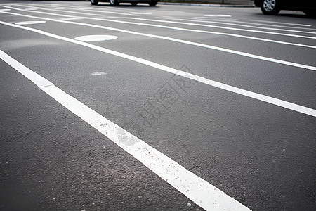 停车道闸城市道路上的白线背景