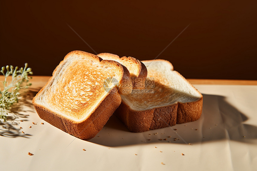营养美味的面包图片