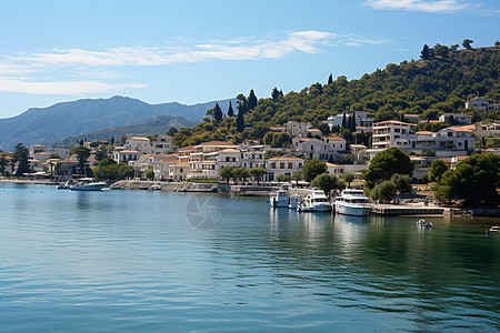 希腊爱琴海的度假胜地图片